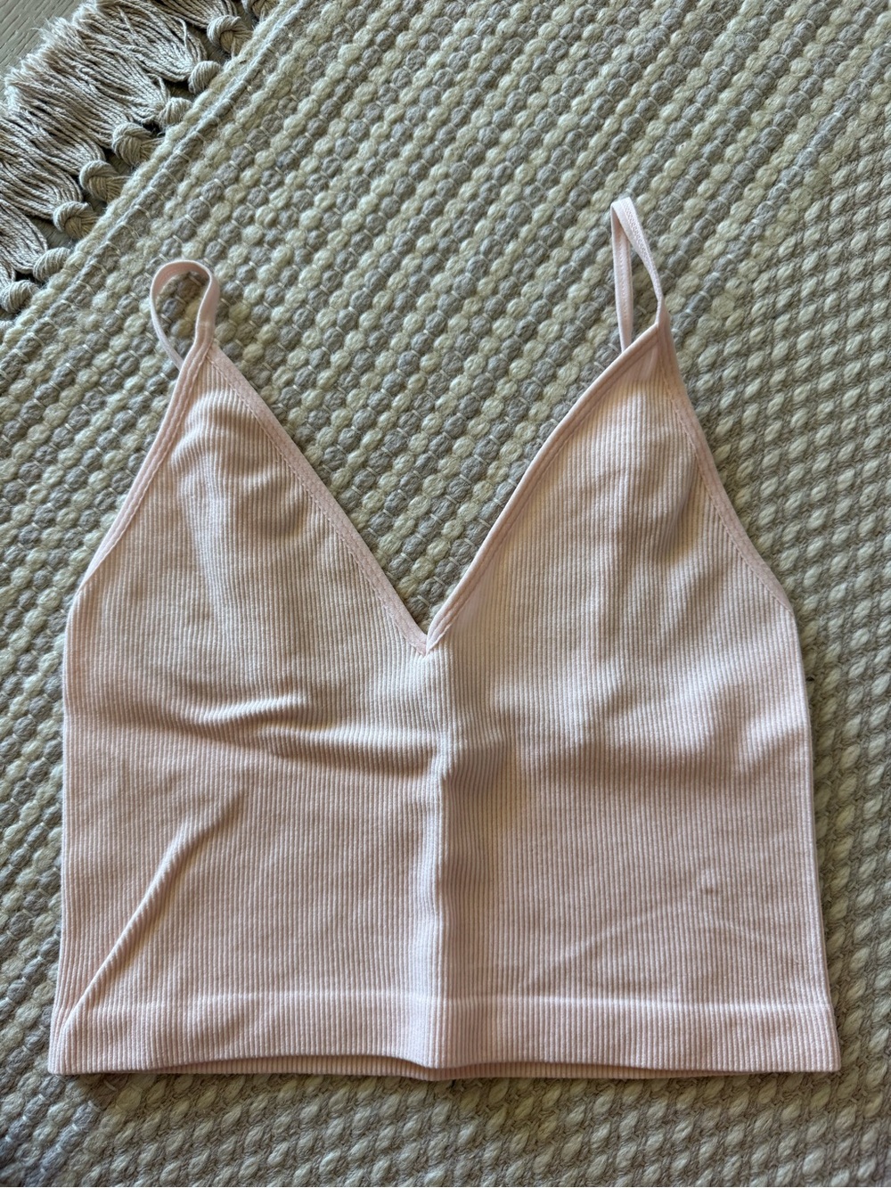 NWT Forever 21 Pink Crop Ribbed Tank